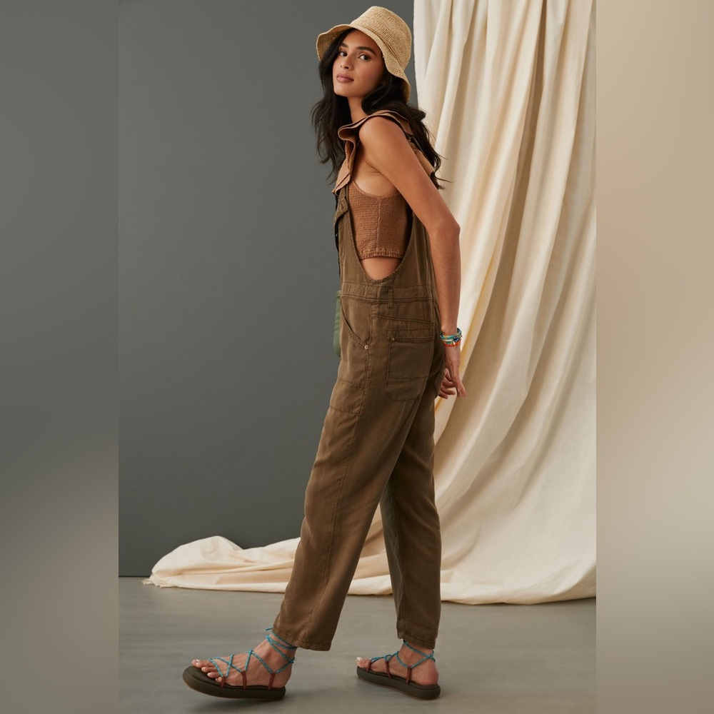 ANTHROPOLOGIE PILCRO AND THE LETTERPRESS Painters Overalls NWT size 31